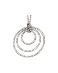 Diamond Necklace 14K White Gold 3/4 Ct Tw Diamond Necklace