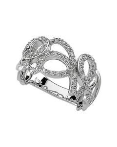Diamond Ring 14K White Gold 3/8 Ct Tw Diamond Ring
