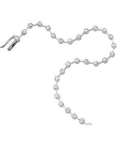 Diamond Necklace 14K White Gold 4 Ct Tw Diamond Necklace