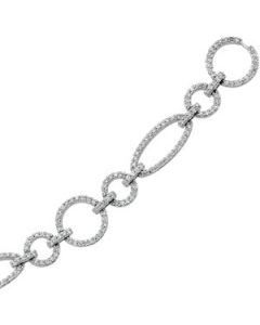 Diamond Bracelet 14K White Gold 1 1/2 Ct Tw Diamond Bracelet