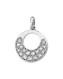 Diamond Pendant 14K White Gold 1/6 Ct Tw