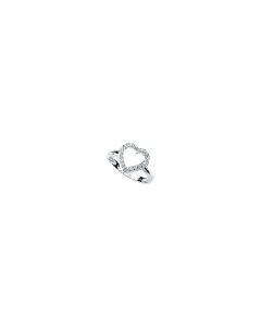 Cubic Zirconia Heart Ring