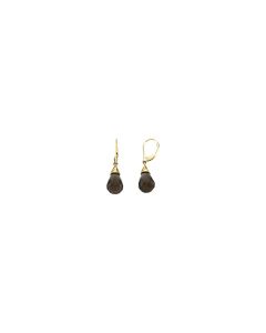 14kt Yellow Smoky Quartz Earrings