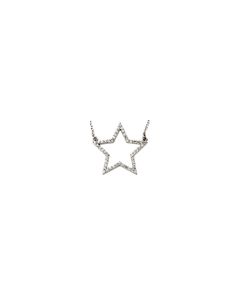 14kt White 1/4 CTW Diamond Star 16