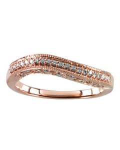 Diamond Ring 14K Rose Gold 1/4 Ct Tw;P;Diamond Ring
