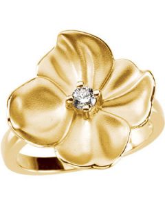 Diamond Ring 14K Yellow Gold 1/10 Ct Tw