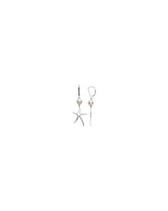 Freshwater Cultured Pearl Starfish Earring