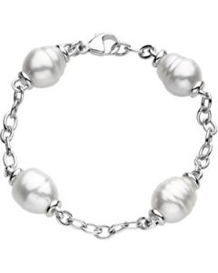 Paspaley South Sea Cultured Pearl Bracelet 14K White Gold 11.00Mm Circle Paspaley South Sea Cultured Pearl Bracelet
