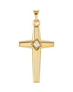 Diamond Cross Pendant 