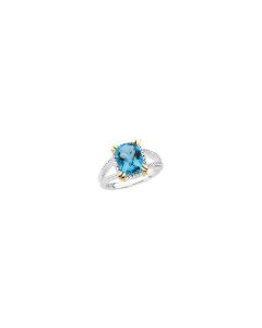 Sterling Silver Swiss Blue Topaz Ring