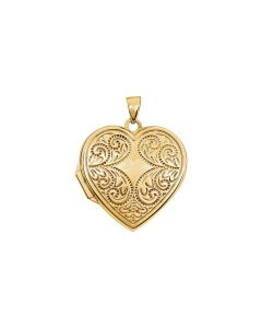 14kt Yellow Heart Locket