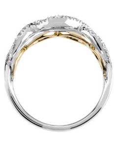 Diamond Ring 14K White/Yellow Gold 1/4 Ct Tw Diamond Ring