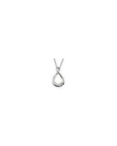 Sterling Silver .015 CTW Diamond Infinity 18