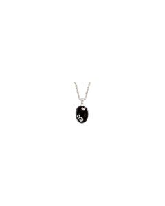 Genuine Onyx & Diamond Pendant