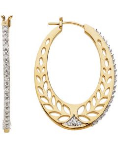 Diamond Earring 14K Yellow Gold Pair 1/3 Ct Tw Diamond Earring