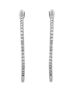 Diamond Earring 14K White Gold Pair 1/3 Ct Tw Diamond Earring