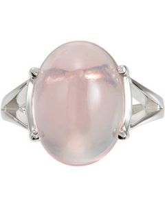 Genuine Rose Quartz Ring Sterling Silver  Ster 16.00X12.00 Mm Genuine Rose Quartz Ring