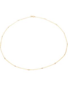 Diamond Necklace 14K Yellow/White Gold 20.00 Inch/1/5 Cttw Diamond Necklace
