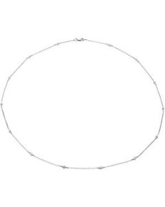 Diamond Necklace 14K White Gold 20.00 Inch/ 1/6 Ct Tw Diamond Necklace