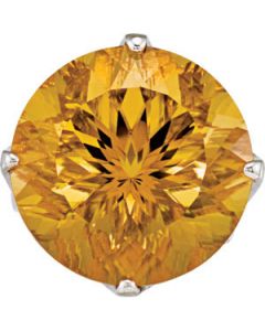 Genuine Honey Quartz Ring Sterling Silver  20.00X20.00 Mm Genuine Honey Quartz Ring