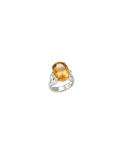 Genuine Honey Quartz Ring