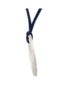 1/5 Ct Tw Diamond Pendant Or Necklace Sterling Silver  18.00 Inch Navy Cord 1/5 Ct Tw Diamond Pendant Or Necklace