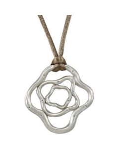 1/5 Ct Tw Diamond Pendant Or Necklace Sterling Silver  18.00 Inch Coffee Cord 1/5 Ct Tw Diamond Pendant Or Necklace