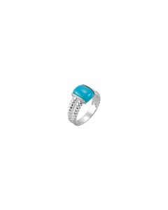 Sterling Silver Chinese Turquoise Ring Size 7