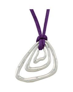 1/5 Ct Tw Diamond Pendant Or Necklace Sterling Silver  18.00 Inch Purple Cord 1/5 Ct Tw Diamond Pendant Or Necklace