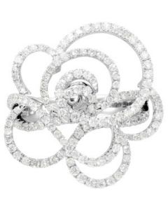 Diamond Ring 14K White Gold 1 3/4 Ct Tw; Diamond Ring