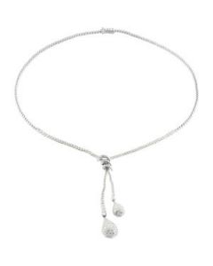 Diamond Necklace 14K White Gold 3 1/3 Ct Tw; Diamond Necklace