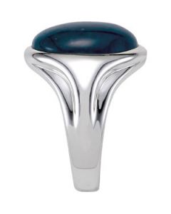 Genuine Opaque Apatite Ring Sterling Silver  Size 06.00/16.00X12.00 Mm Genuine Opaque Apatite Ring