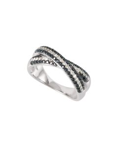 Black & White Diamond Anniversary Band