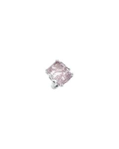 Genuine Rose De France Quartz & Diamond Ring