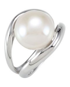 Freshwater Cultured Pearl Ring Sterling Silver  12.00-13.00 Mm Freshwater Cultured Pearl Ring