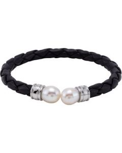 Freshwater Cultured Pearl Cuff Bracelet Sterling Silver  8.00 Inch Freshwater Cultured Pearl Cuff Bracelet