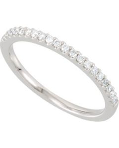 Diamond Matching Band 14K White Gold 1/5 Ct Tw Diamond Matching Band