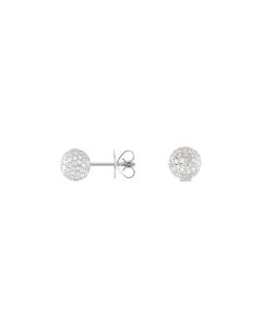 Diamond Pave Ball Earrings
