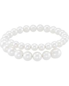 Freshwater Cultured Pearl Cuff Bracelet N/A N\A 6-6.5Mm/7-7.5Mm/8-8.5Mm/9-9.5Mm/ 8.5 Inch Freshwater Cultured Pearl Cuff Bracelet