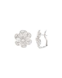 14Kt White 1 1/4 CTW Diamond Earrings