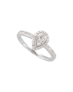 14kt White 3/8 CTW Diamond Ring