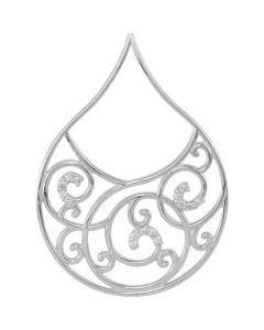 1/6 Ct Tw Diamond Pendant Or Necklace Sterling Silver  Pendant Only 1/6 Ct Tw Diamond Pendant Or Necklace