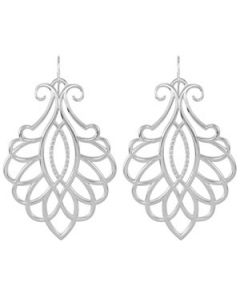 Diamond Earrings Sterling Silver  Pair 1/4 Ct Tw Diamond Earrings