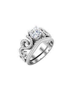 Semi-mount Engagement Ring or Matching Band