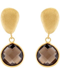 Gen Checboard Smok Quar Earrin N\A  Pair/16.00X16.00Mm