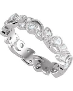 Cubic Zirconia Ring Sterling Silver  Size 08.00 Cubic Zirconia Ring