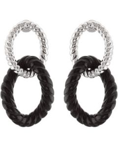 Onyx Earrings N\A  Pair / 32.00 X 24.00 Mm