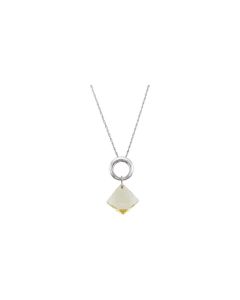 Genuine Lime Quartz Pendant