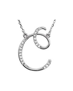 Diamond Initial Necklace 