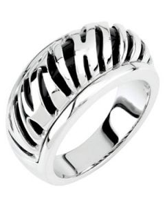 Genuine Onyx Ring Sterling Silver  Size 10.00 / 22.50X06.50 Mm